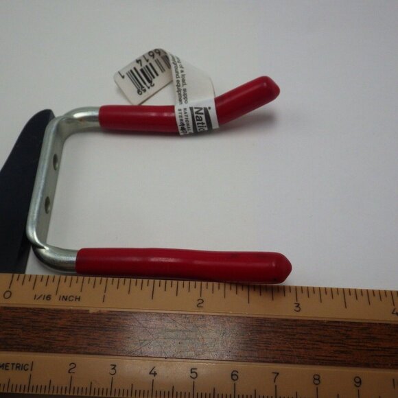 National  Red Vinyl Coated Hook  Tool Storage Organization 2 3/4 inch N271 017 - Picture 3 of 4